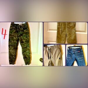 4 pairs of boys pants size 6/7